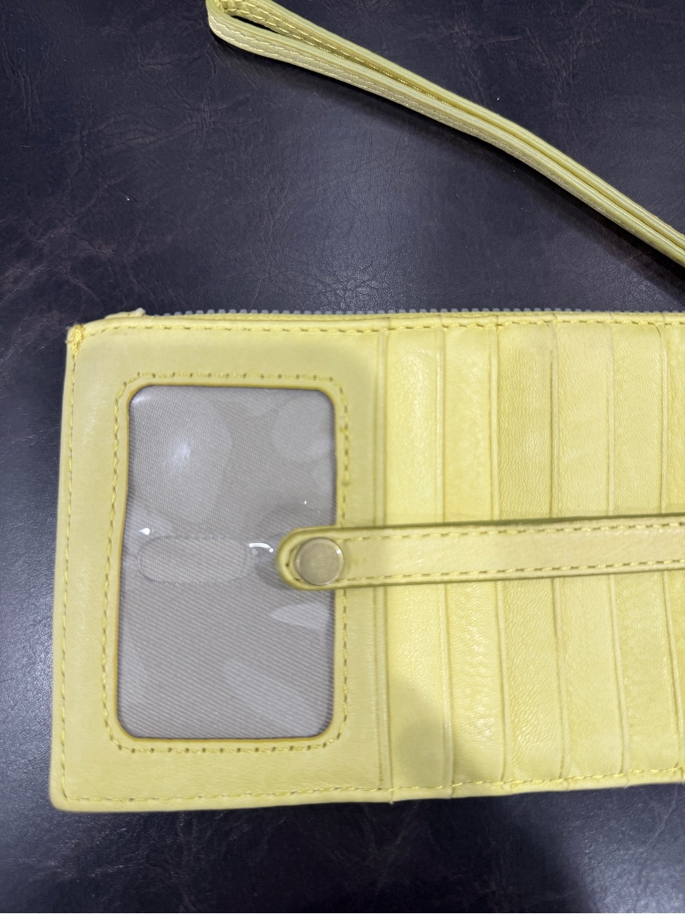 American Leather Co. Citrus YellowLeather Accessory - Picture 2 of 12